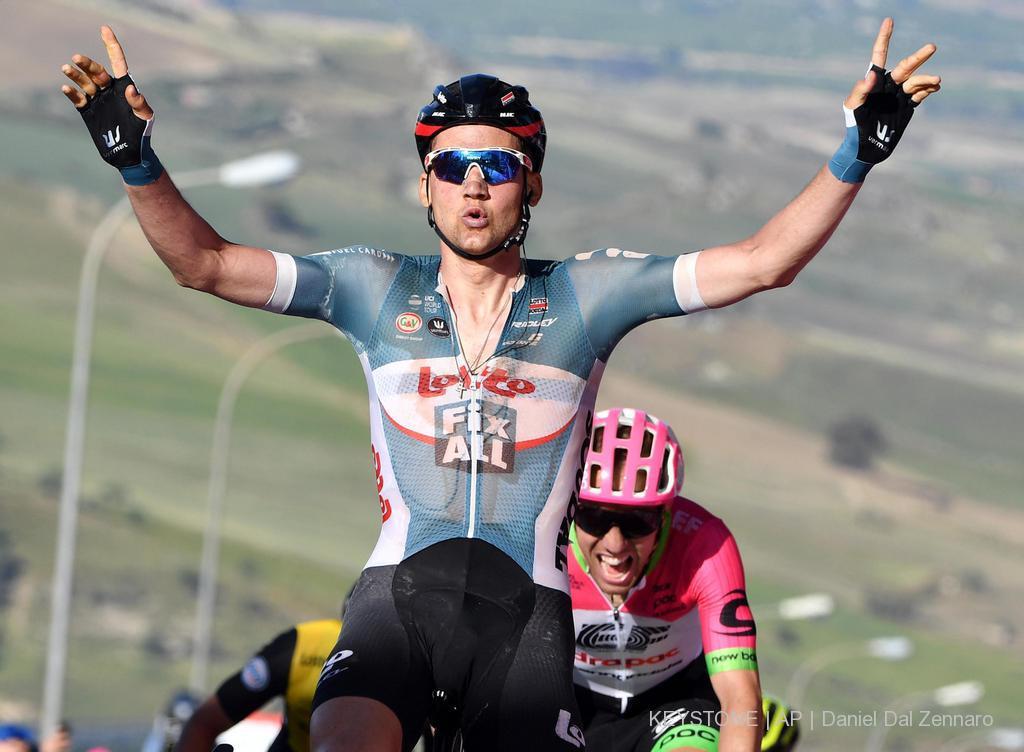 Tim Wellens remporte la quatrième étape du Giro, la première sur sol italien.
