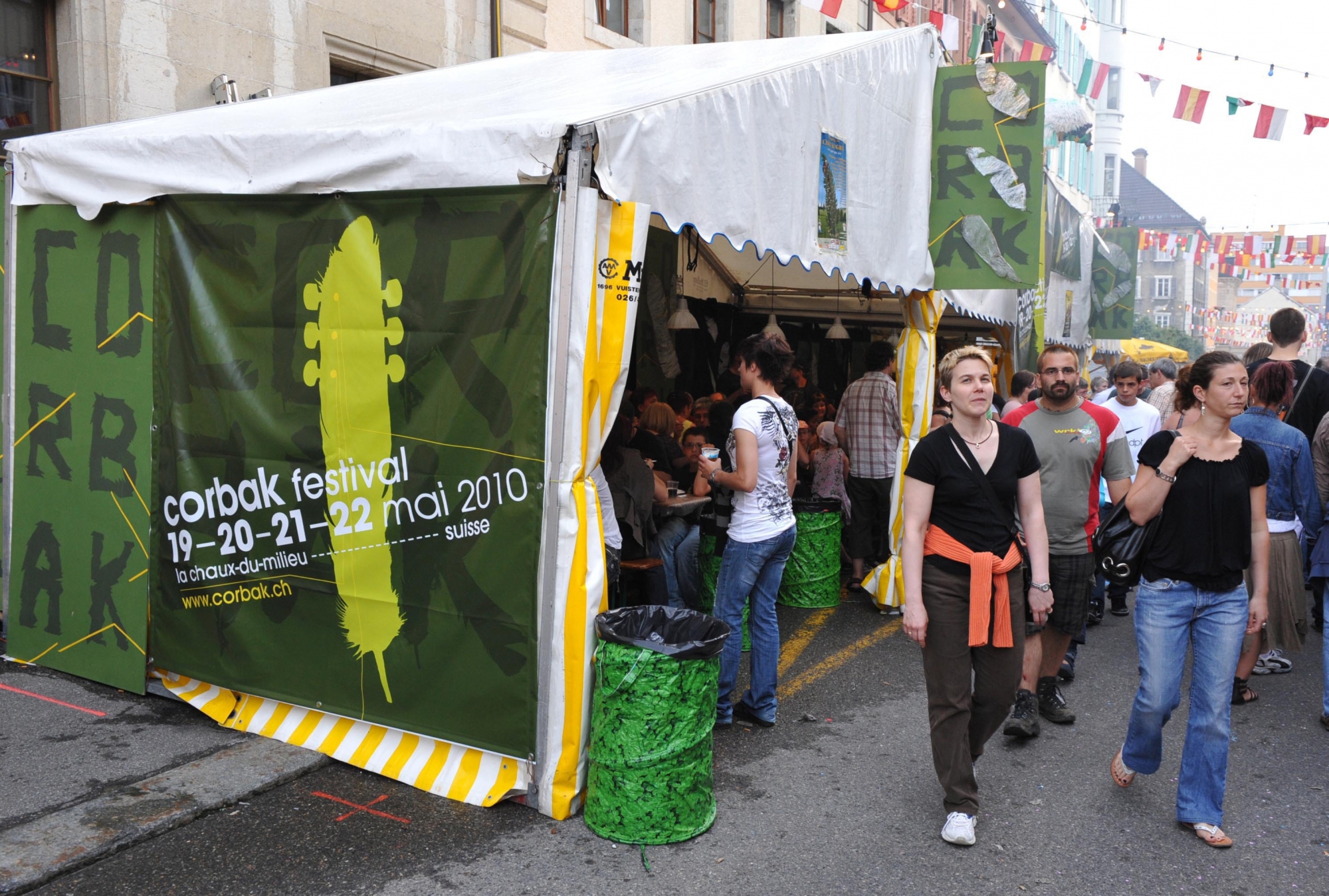 Le stand du Corbak aux Promos, en 2010. Archives, Richard Leuenberger