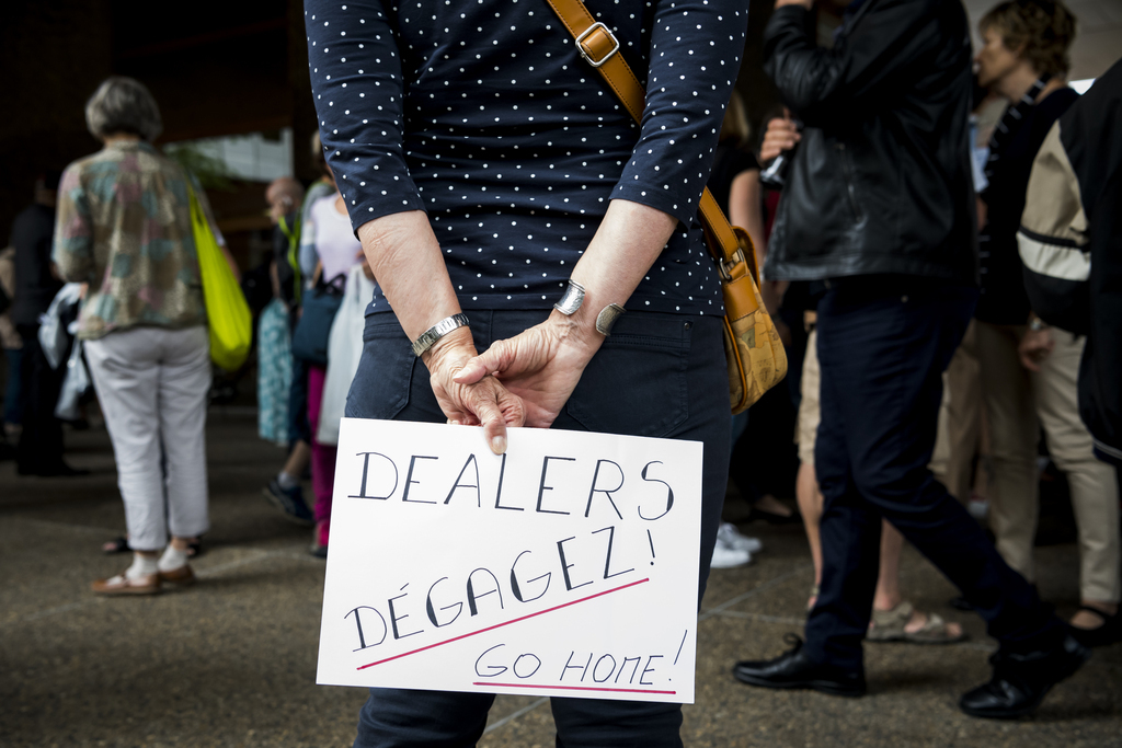 La manifestation a rassemblé une centaine de personnes à Lausanne.