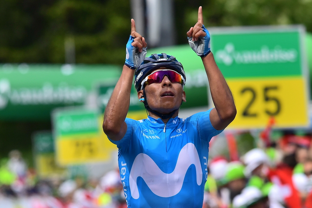 Nairo Quintana (Movistar) a remporté la 7e étape du Tour de Suisse entre Eschenbach/Atzmännig et la station grisonne d'Arosa.