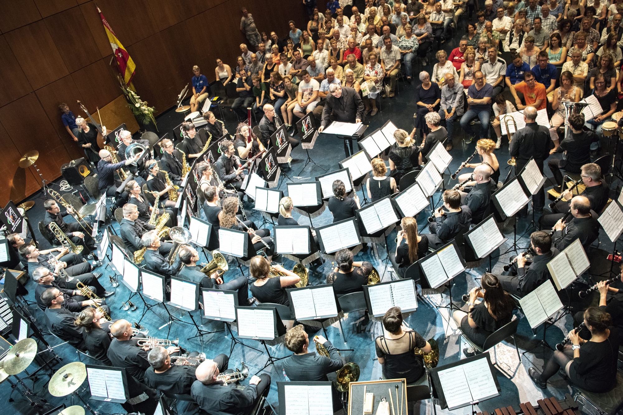 Le Wind Band neuchâtelois était de la fête.