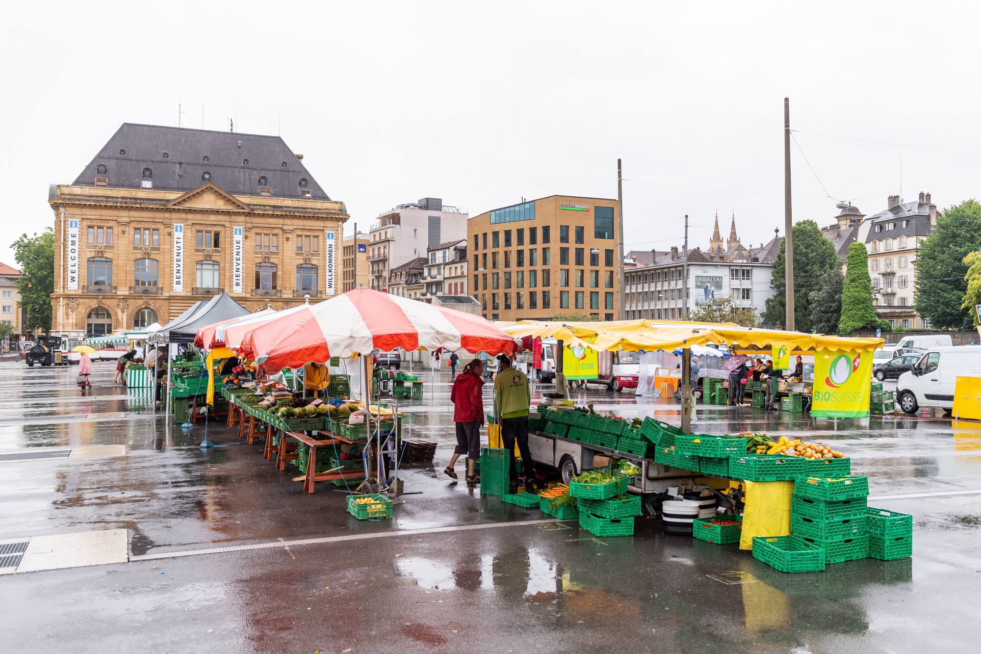 Le marché retournera sur sa place à partir du 17 juillet.