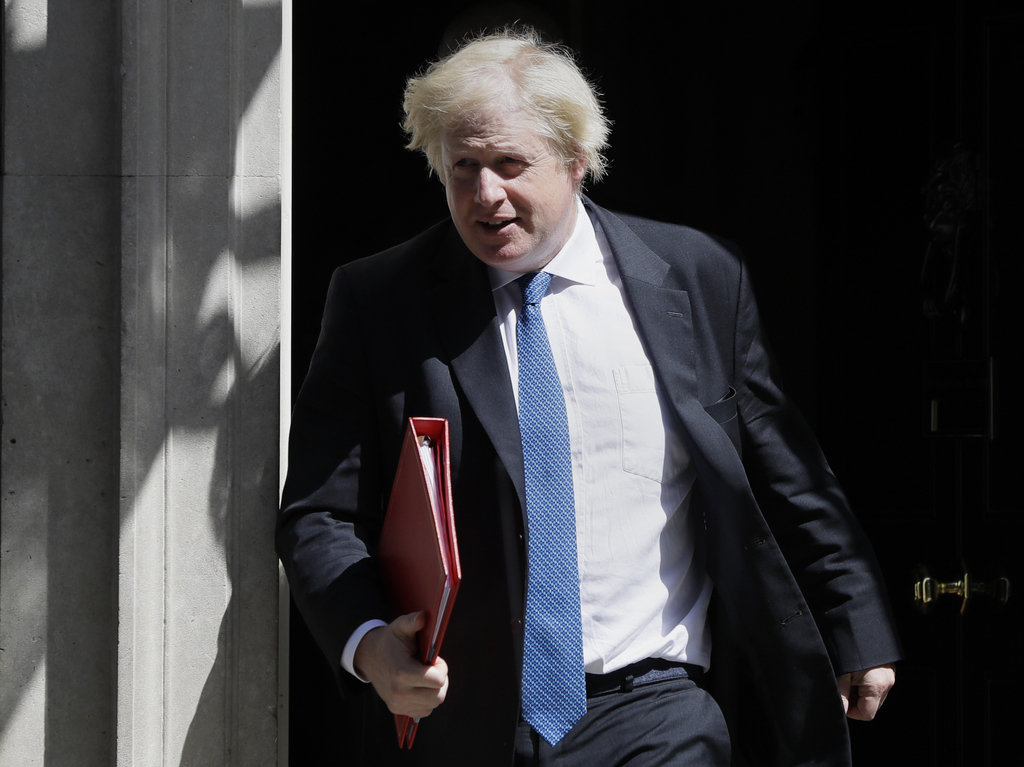 Le ministre britannique des Affaires étrangères, Boris Johnson, a présenté lundi sa démission.