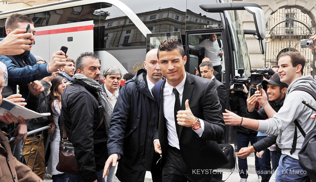 Cristiano Ronaldo a été reçu triomphalement ce lundi matin, à Turin.