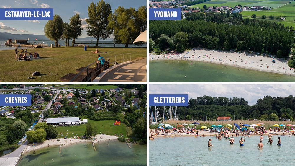 Estavayer-le-Lac, Yvonand, Cheyres et Gletterens font partie de notre sélection.