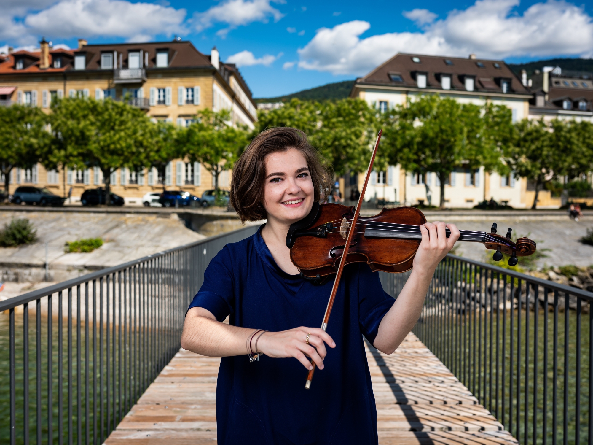 Ophélie Sánchez, 21 ans, étudie actuellement en vue d’un master d’interprétation au Conservatoire royal d’Anvers, en Belgique.
