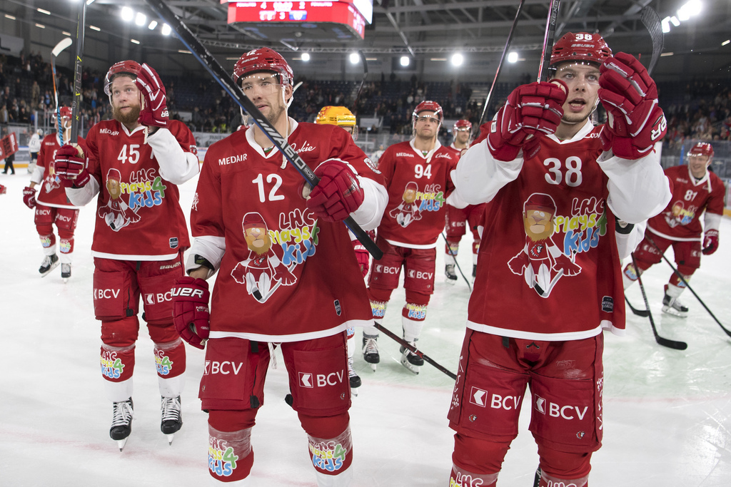 Auteur d'un but et de deux assists, le valaisan Yannick Herren a pris une large part dans le succès du Lausanne HC.