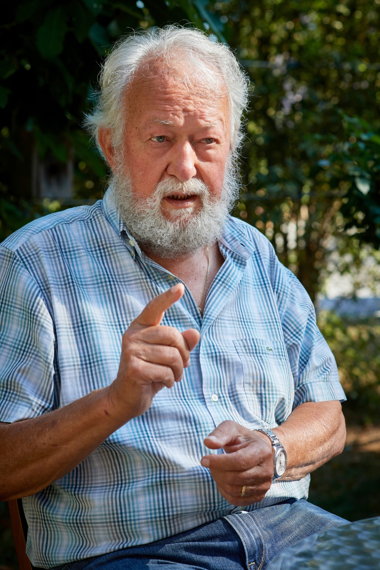 Interview de Pascal Corminboeuf (chez lui) sur les initiatives agro-alimentaires soumises au peuple le 23 septembre. 

photo: Lib / Charles Ellena, Domdidier, 12.09.2018 Pascal Corminboeuf