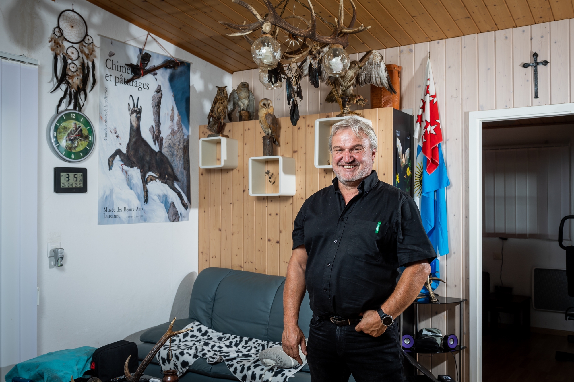 Jean-Michel Bonvin a la particularité de vivre la semaine au camping proche de son lieu de travail.