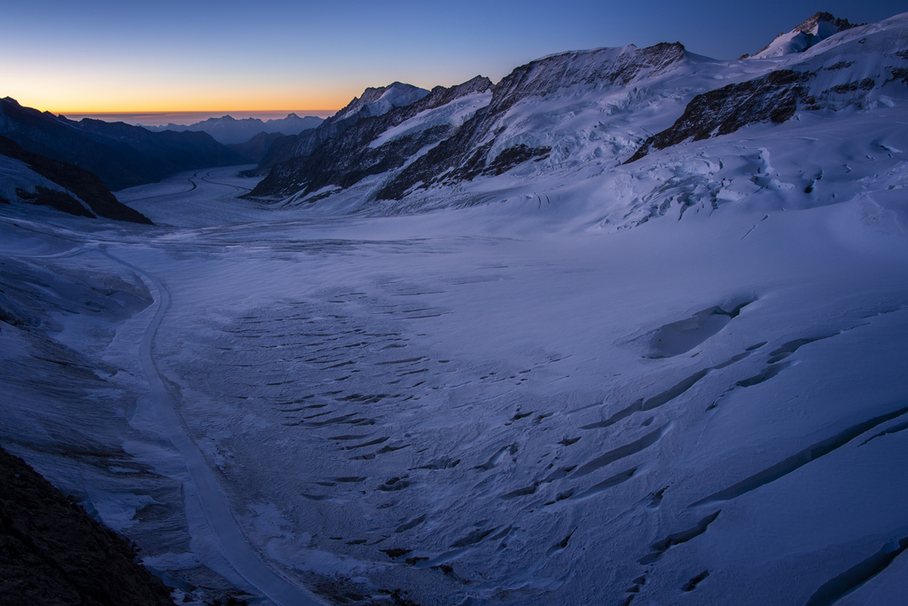 Les glaciers ont enregistré des pertes massives au cours de l'été caniculaire 2018.