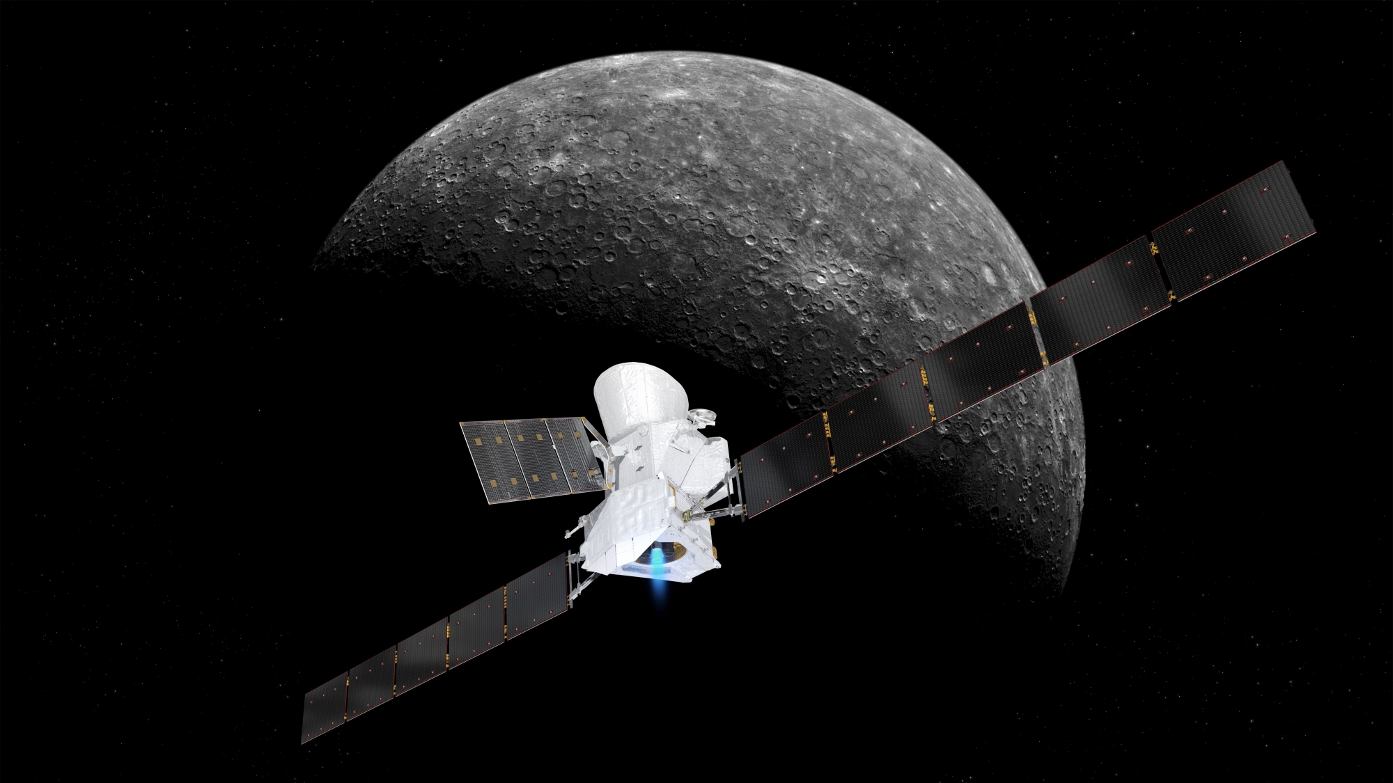 Le voyage vers Mercure de la mission BepiColombo durera sept ans.
