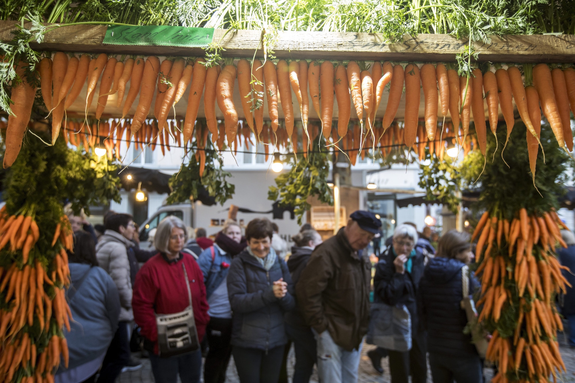 A Aarau, mercredi, le marché aux carottes a attiré 40'000 visiteurs.