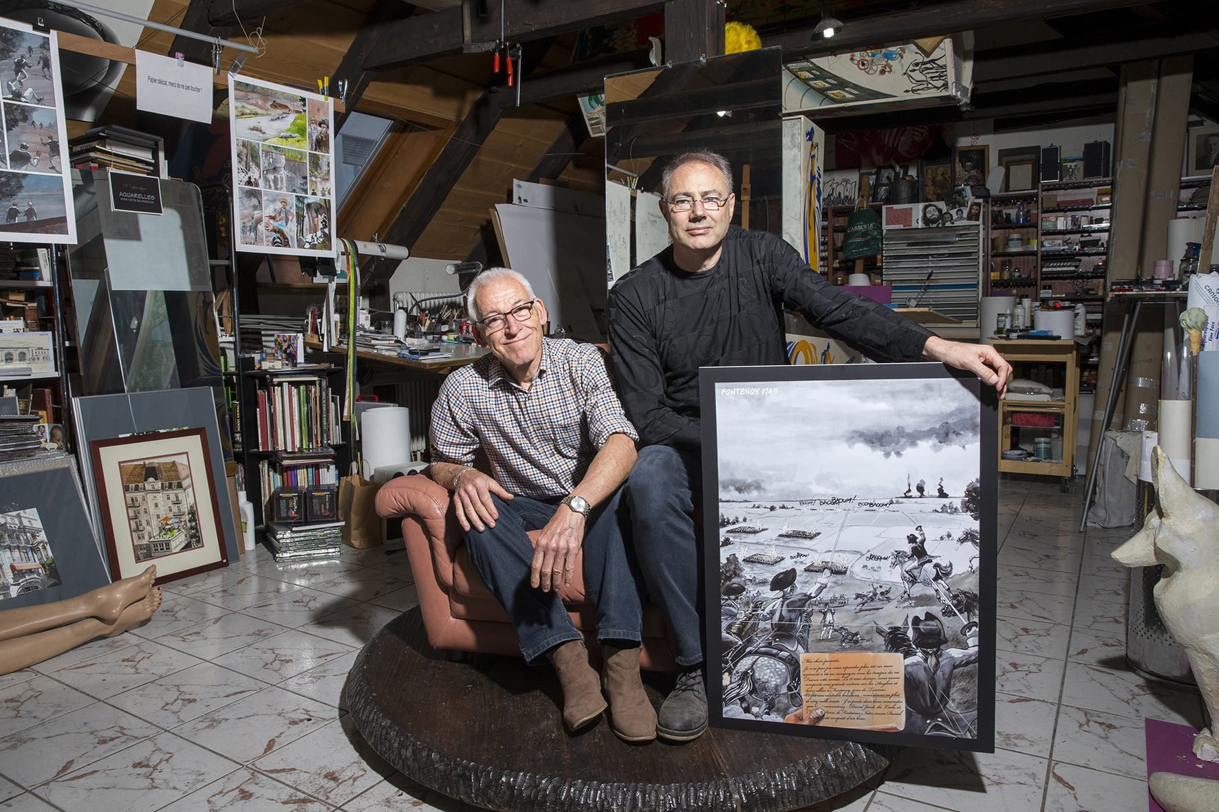 Raoul Cop (à gauche) et Mauro Frascotti présenteront le premier tome de leur série le 15 novembre.