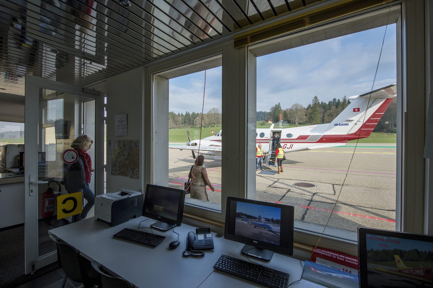Les avions d'Air-Glaciers ne décolleront plus de l'aérodrome des Eplatures, à La Chaux-de-Fonds.