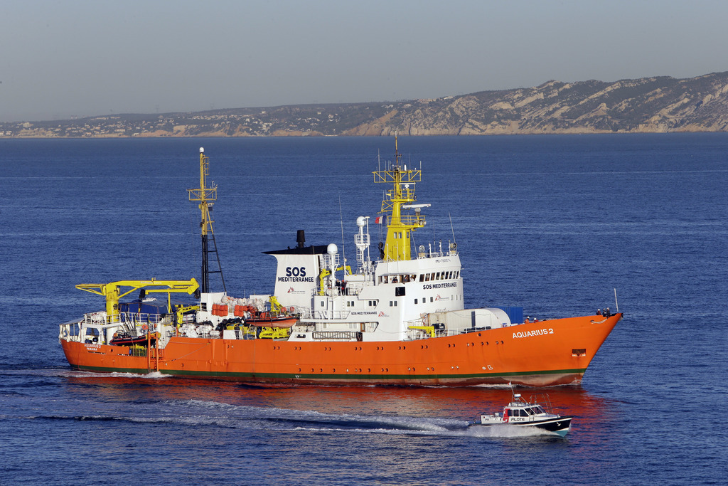 L'Aquarius est actuellement bloqué à Marseille. La justice italienne a demandé qu'il soit mis sous séquestre.