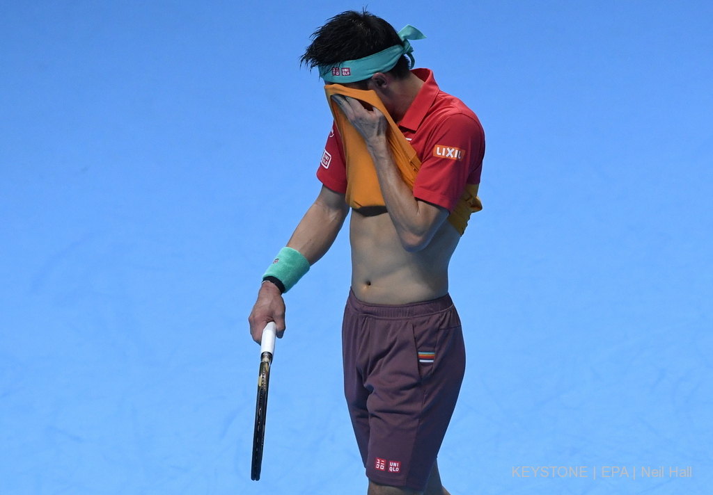 Kei Nishikori, qui avait pourtant battu Federer en début de tournoi, est éliminé.