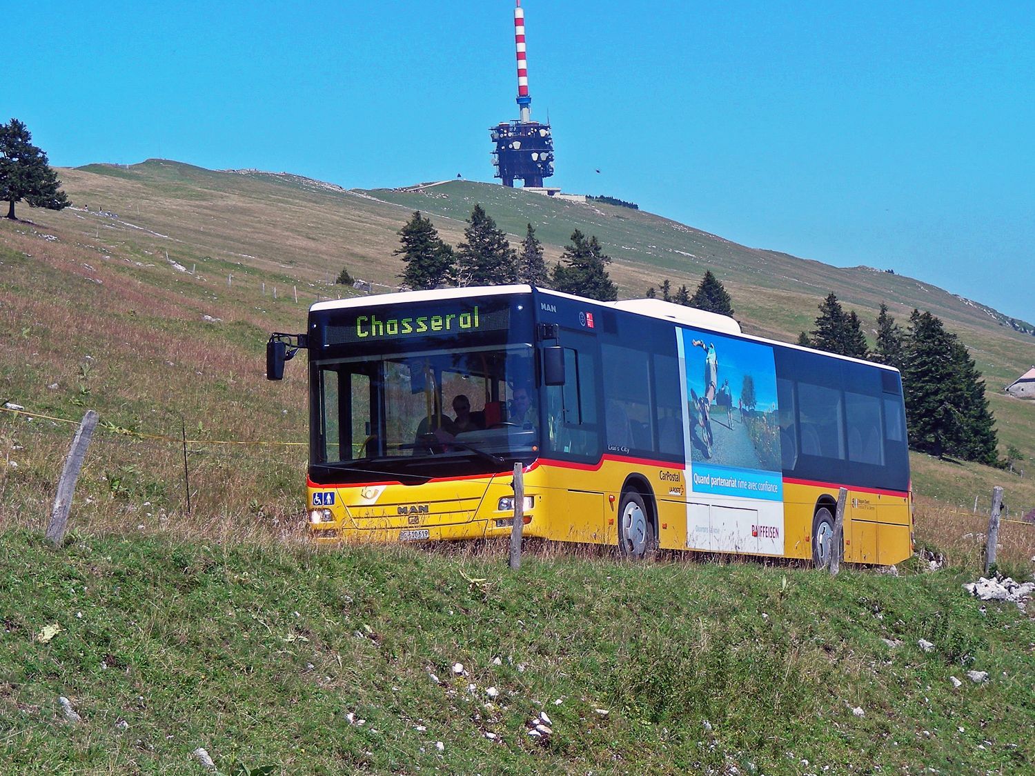 La ligne reliant Nods à Chasseral a transporté plus de visiteurs en 2019 qu'en 2018.