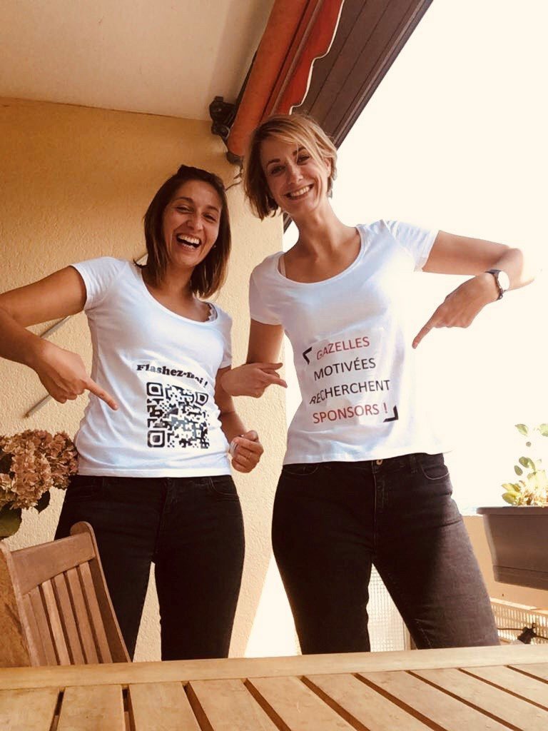 Alice Jeanningros et Claire Rodier-Mefflet (à droite) vont participer au rallye Aïcha des gazelles.