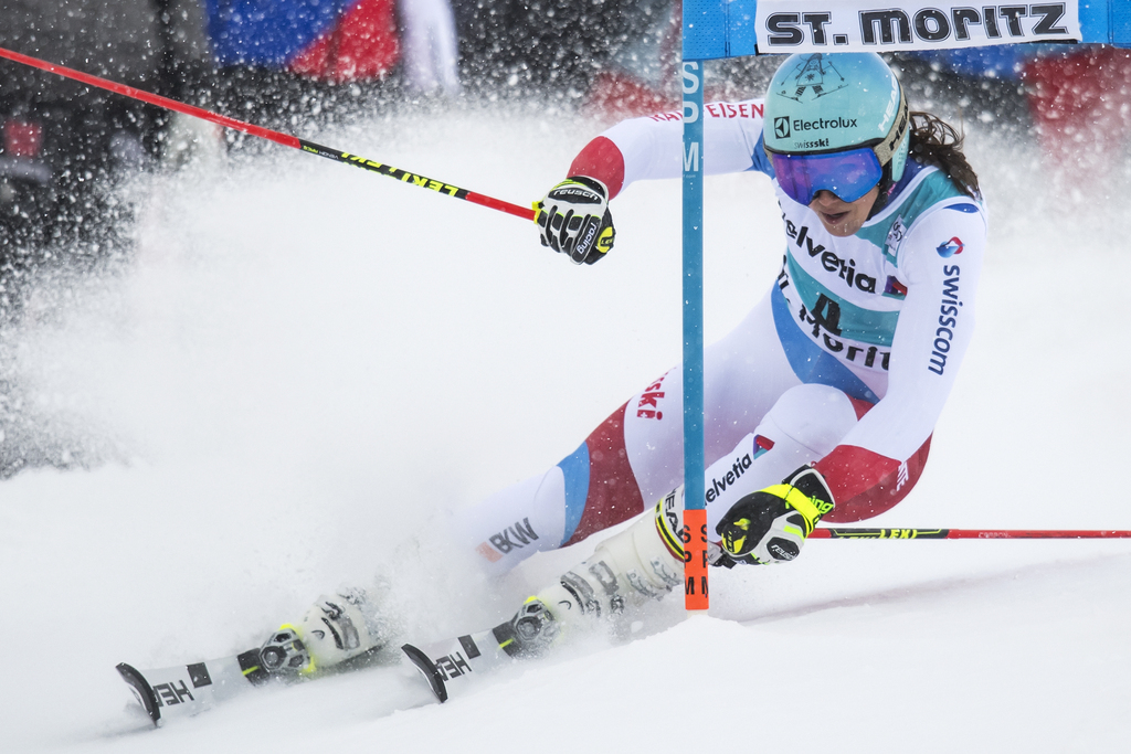 La skieuse d'Unteriberg s'est laissée descendre lors d'une qualification qui ressemblait plus à un mini-géant qu'à un slalom.