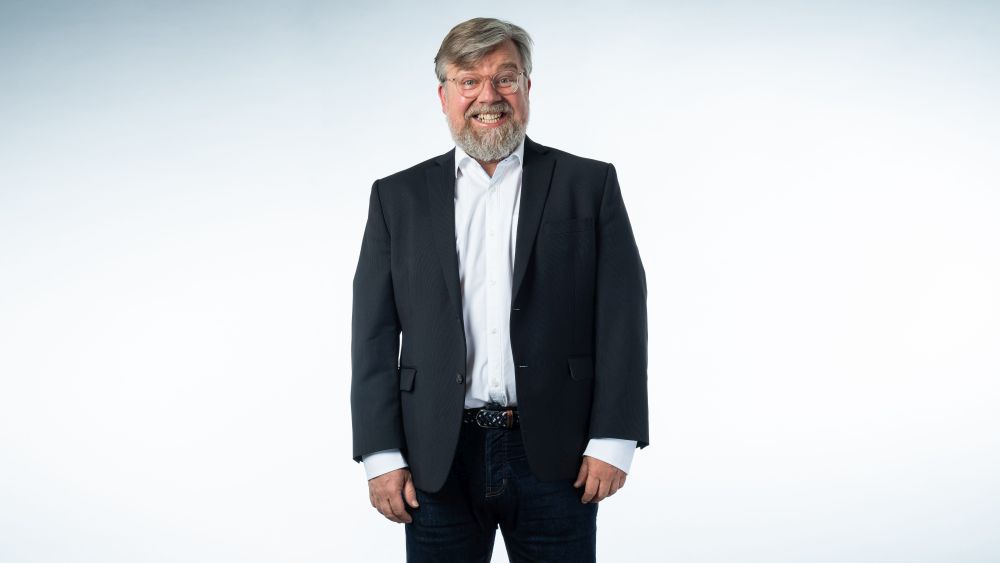 Portrait de Christophe Bugnon sur les expressions.    Joyeux    Colombier, le 07 mai 2018  Photo : Lucas Vuitel