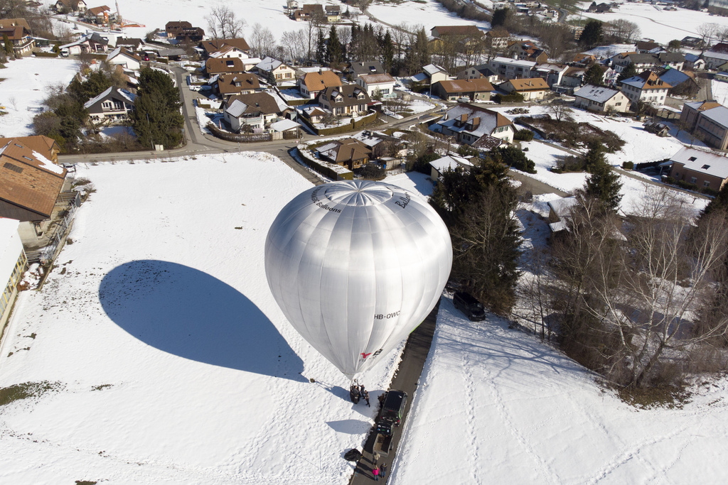 Cette montgolfière Balloon Concept a été gonflée ce mercredi à Charmey.