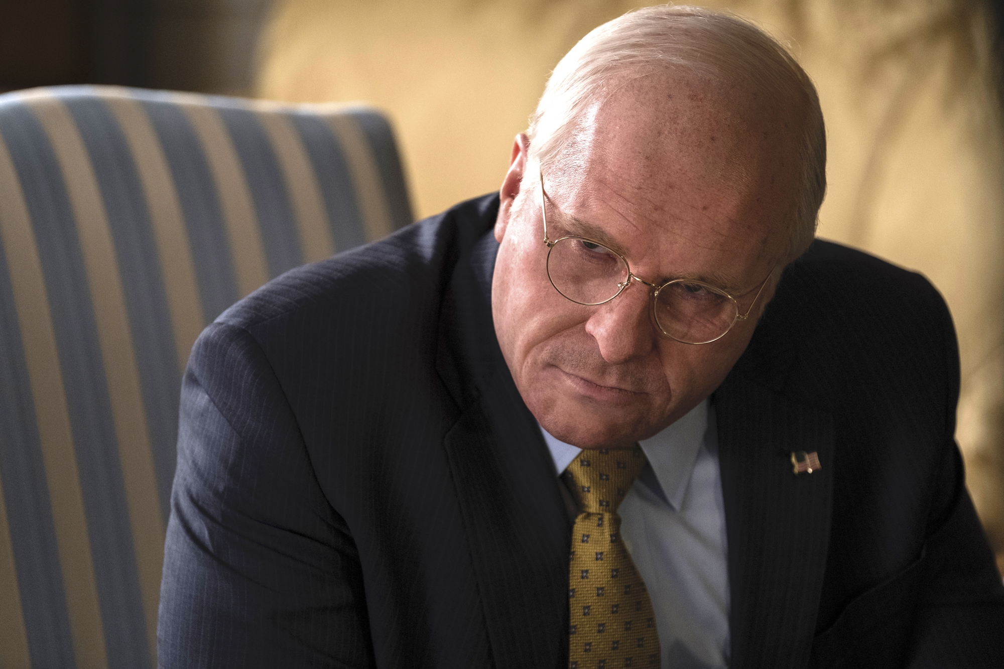 Christian Bale as Dick Cheney in Adam McKay’s VICE, an Annapurna Pictures release. 
Credit : Matt Kennedy / Annapurna Pictures
2018 © Annapurna Pictures, LLC. All Rights Reserved.