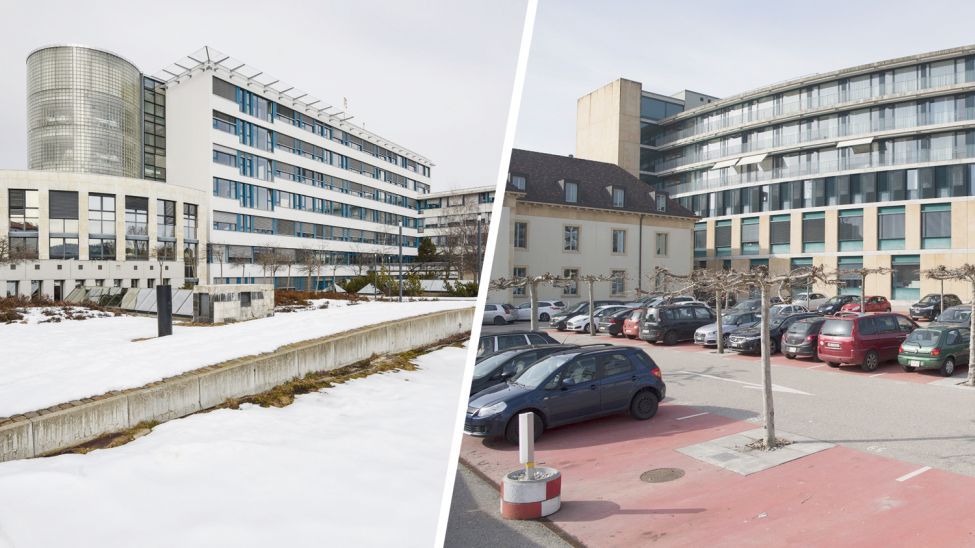 Les hôpitaux de La Chaux-de-Fonds et de Neuchâtel.