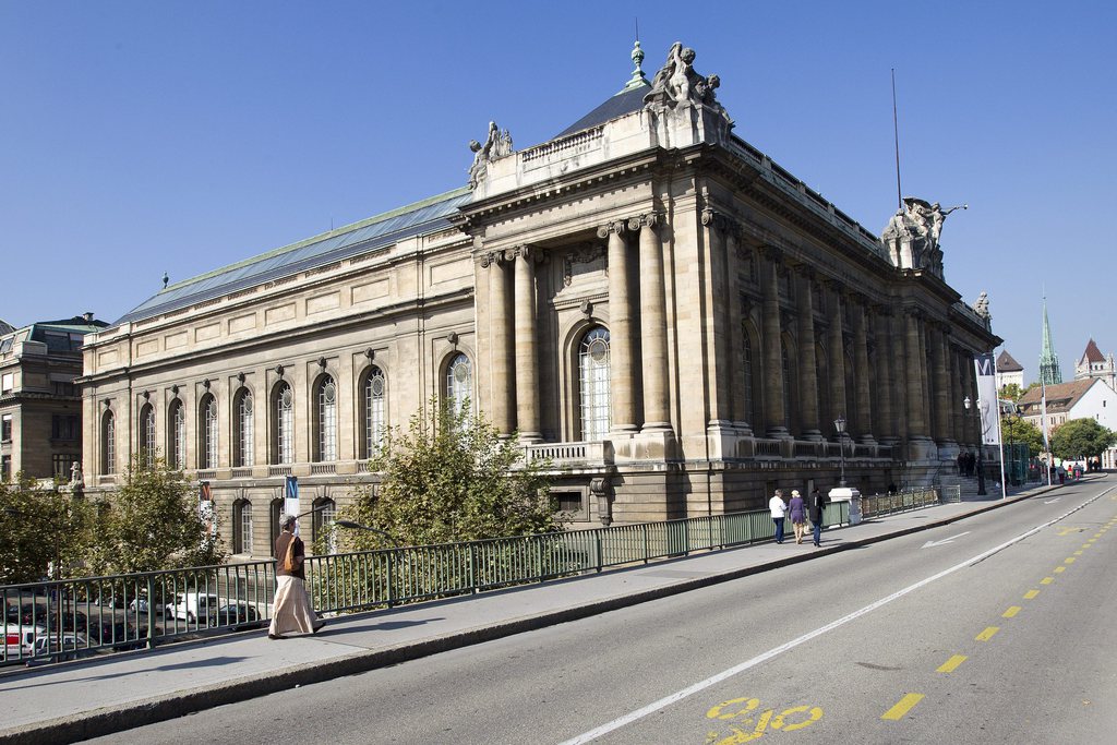 Vue extérieur du Musée d'art et histoire de Genève. 