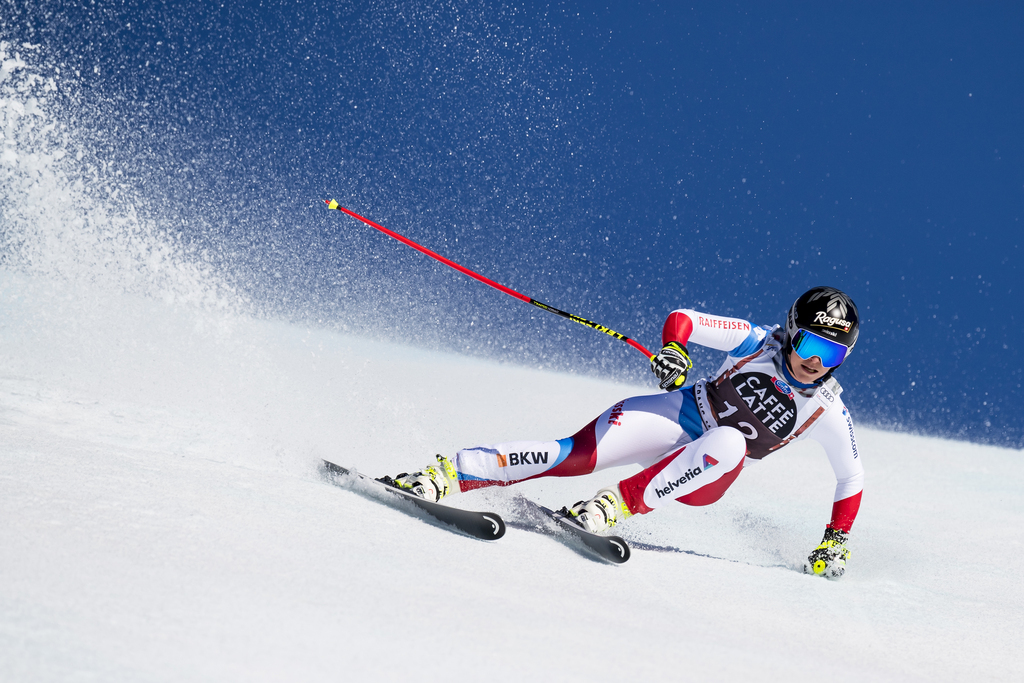 Lara Gut-Behrami remonte sur le podium en descente pour la première fois depuis 2 ans.