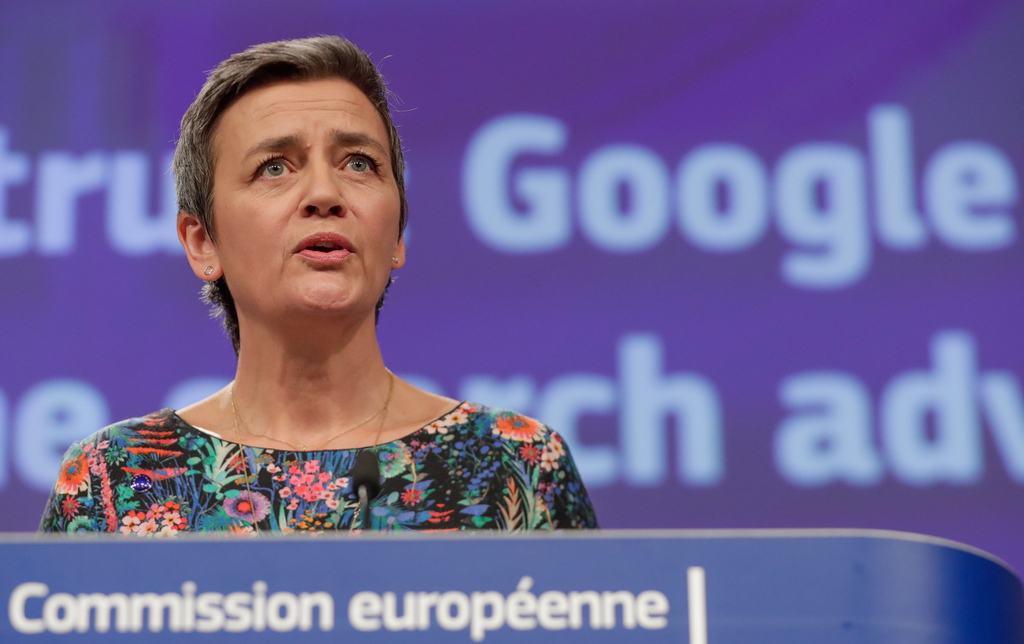 La commissaire européenne à la concurrence, la Danoise Margrethe Vestager, a dévoilé le montant de l'amende ce mercredi.