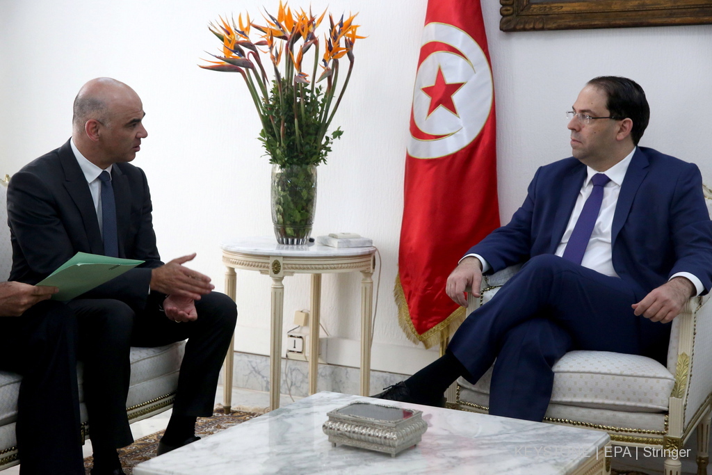 Le conseiller fédéral a été reçu par le président tunisien Béji Caïd Essebsi et le chef du gouvernement Youssef Chahed.

