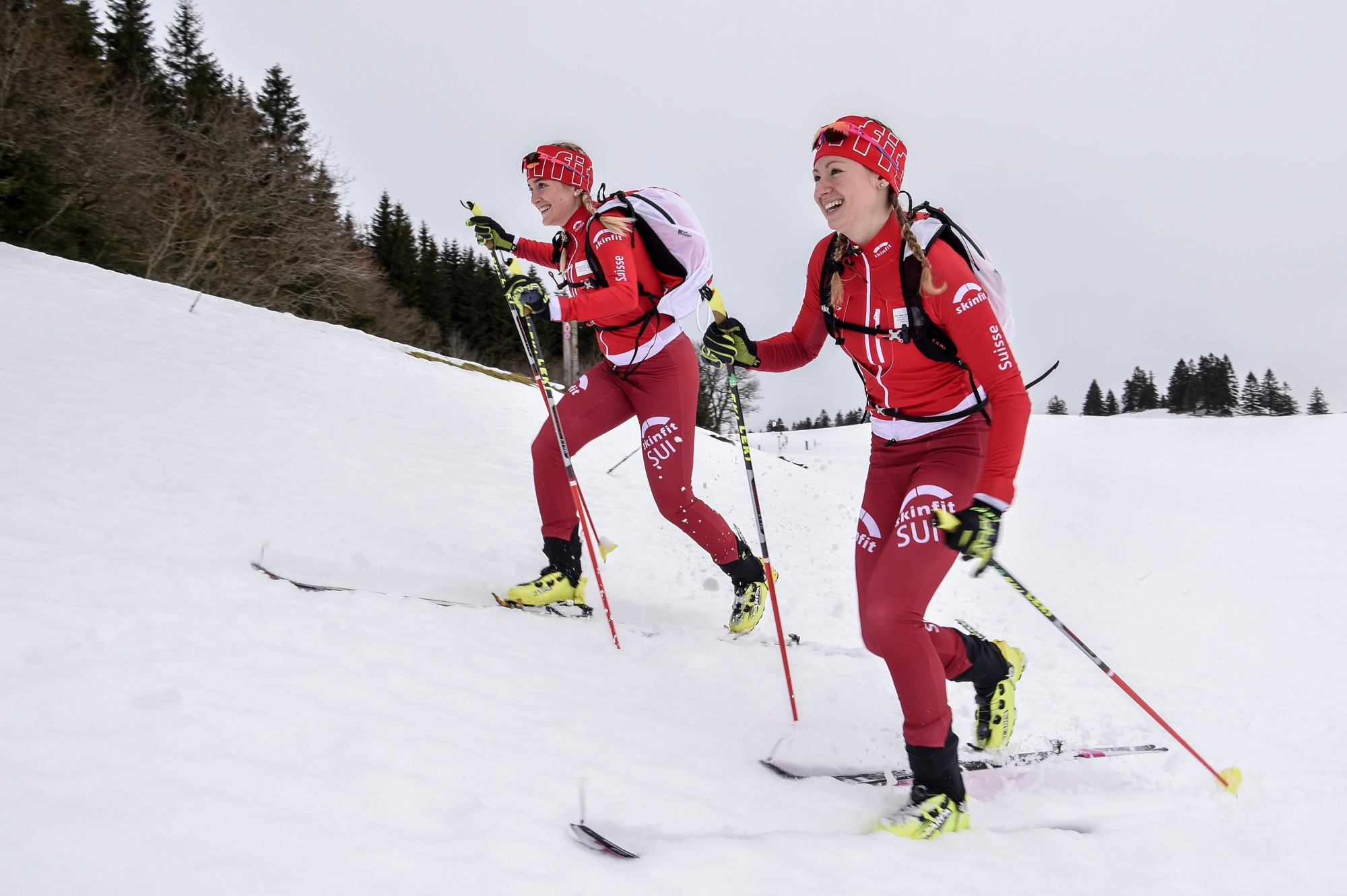 Marianne Fatton (ici à gauche) et Florence Buchs: deux espoirs suisses du ski-alpinisme à Villars-sur-Ollon dès ce week-end.
