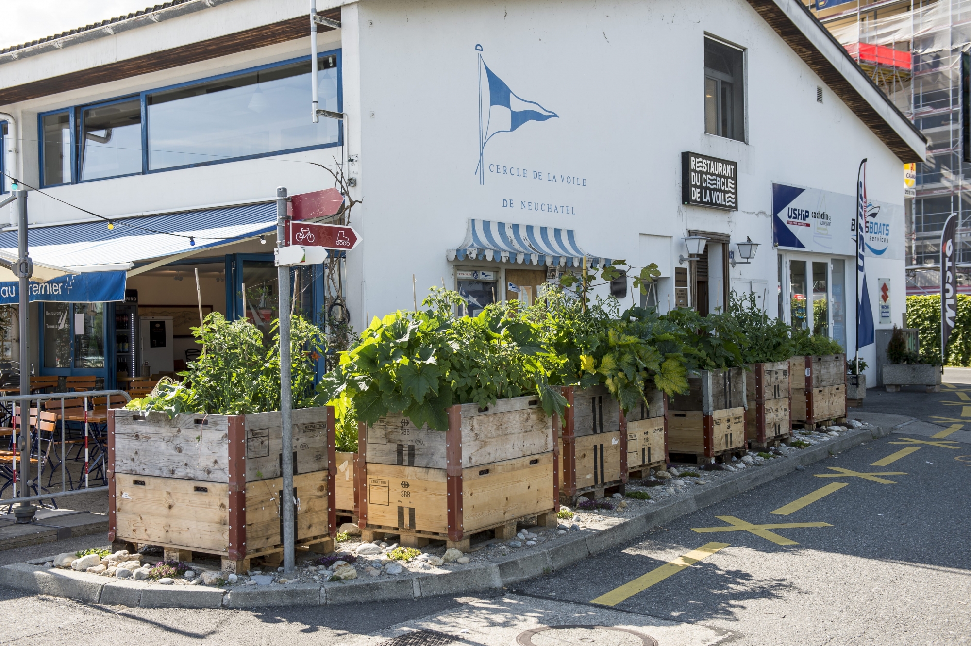 Le restaurant du Cercle de la voile, à Neuchâtel, est au coeur d'une bisbille entre les gérants et le comité du club nautique.
