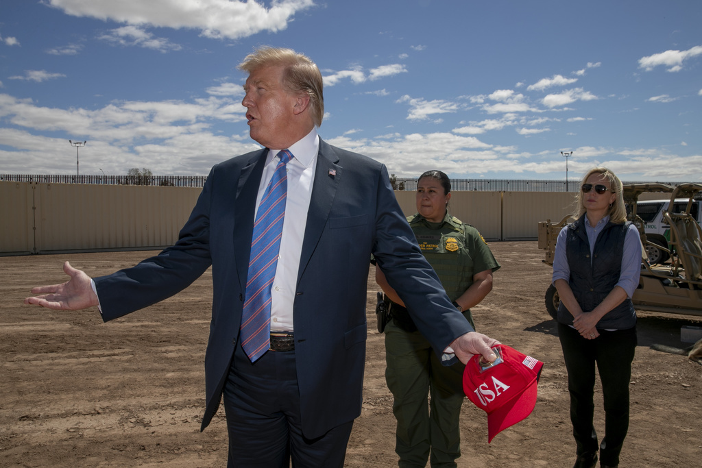 Donald Trump s'est rendu à Calexico, aux portes du Mexique, pour délivrer son message contre l'immigration clandestine.