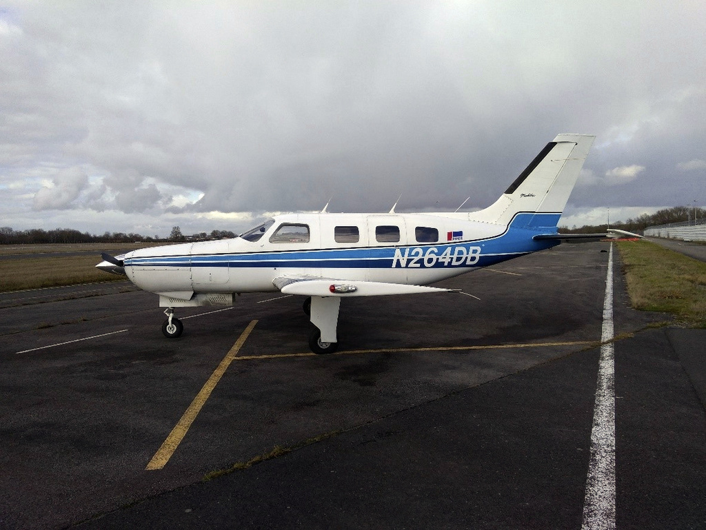 L'avion N264DB de Piper Malibu qui s'est écrasé dans La Manche le 21 janvier 2019.