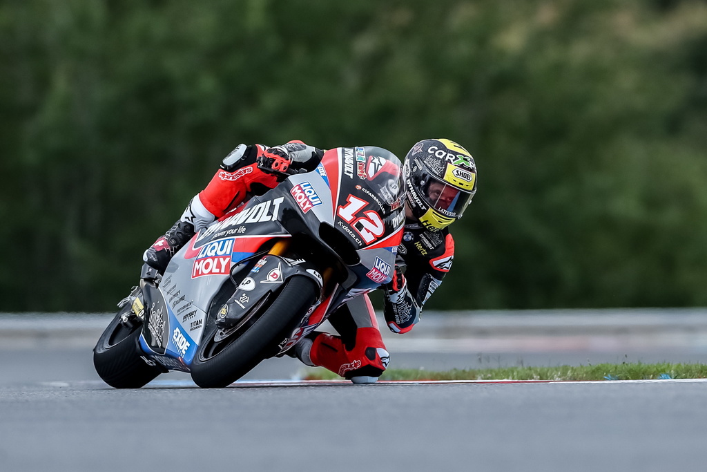 Thomas Lüthi (Kalex) a effectué une mauvaise opération à Brno au GP de République tchèque.