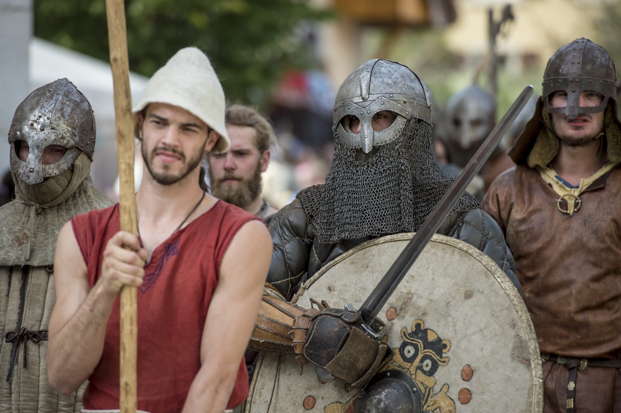 Des guerriers venus du Moyen-Age seront présents samedi à Buttes, comme ici en 2016.