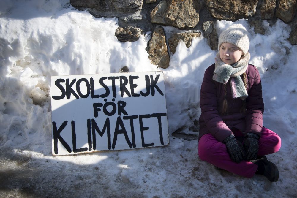 Greta Thunberg, l'égérie de la grève pour le climat.
