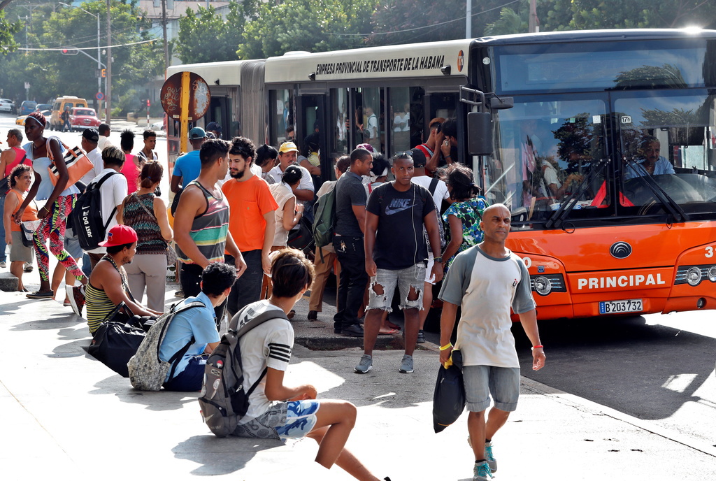 A cause de la pénurie d'essence, les Cubains vont devoir réduire l'utilisation des transports publics. (illustration)