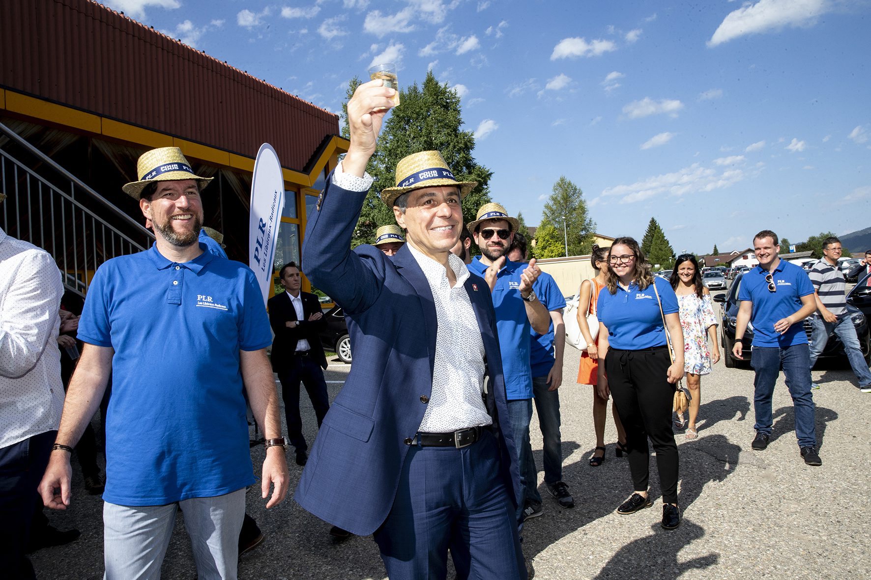 Le conseiller fédéral Ignazio Cassis a su se faire apprécier à son arrivée aux Ponts-de-Martel.