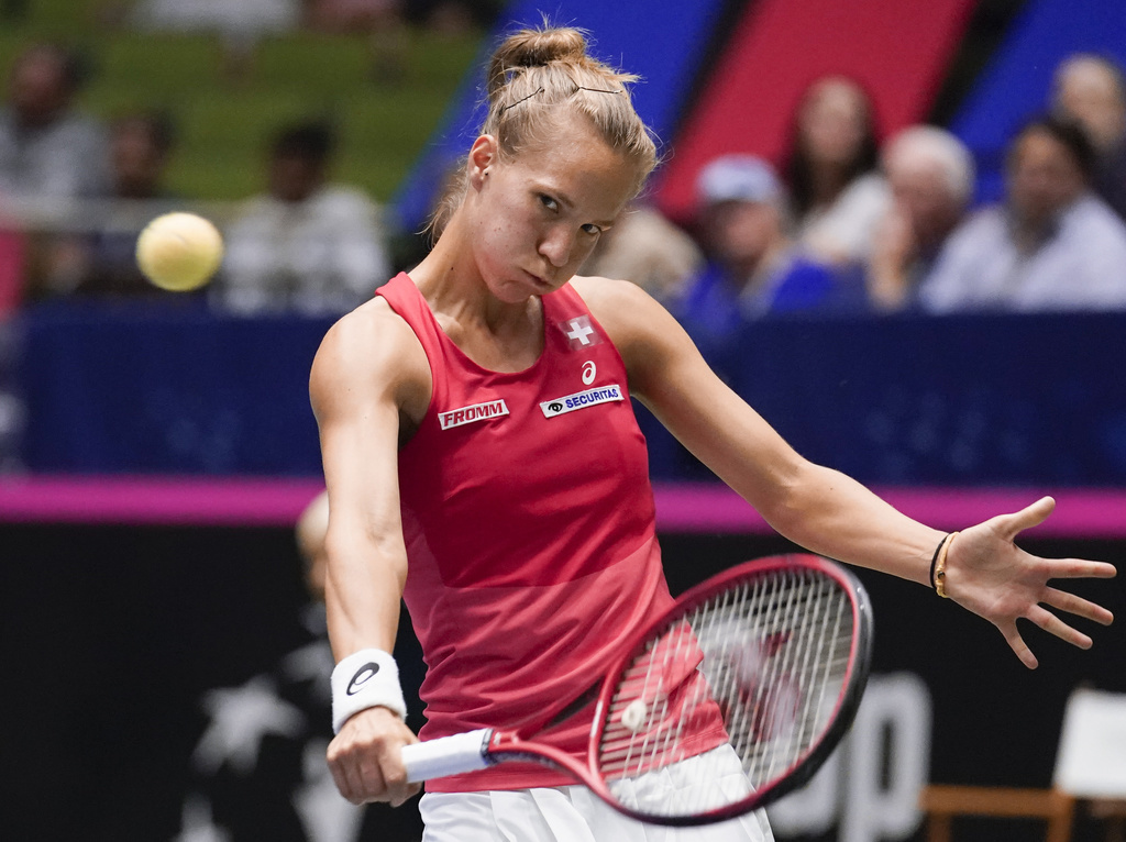 Viktorija Golubic a été abandonnée par son service dans le dernier set (archives).