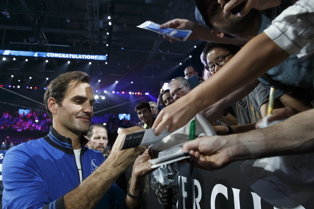 Le public s'est rendu en masse à Palexpo pour voir des joueurs de tennis comme Roger Federer.
