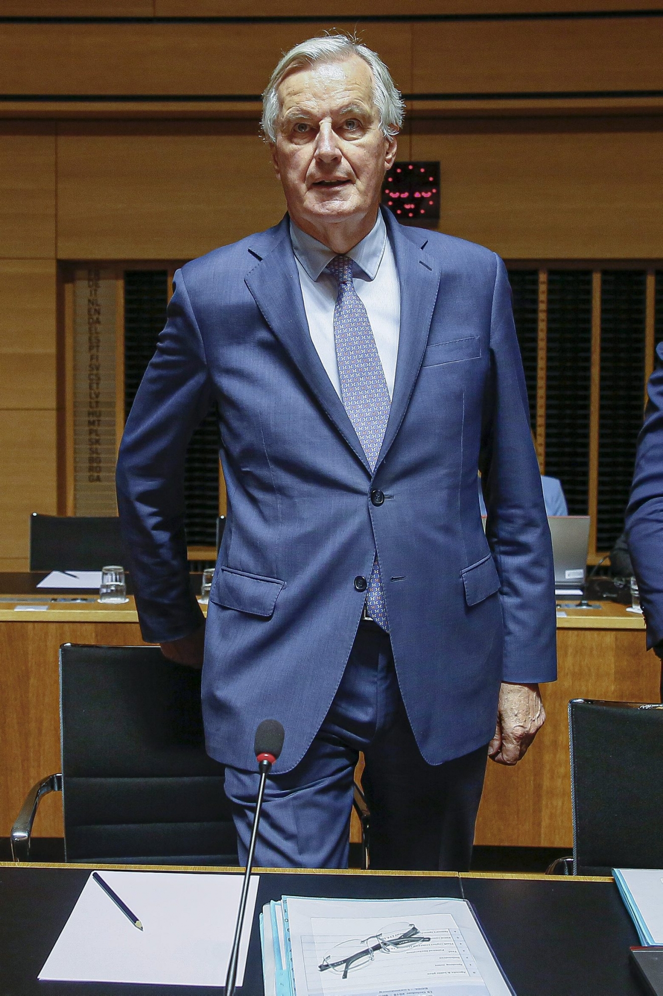 epa07921749 European Union's chief Brexit negotiator Michel Barnier at the start of the General Affairs Council on Article 50 in Luxembourg, 15 October 2019. Ministers are preparing for the European Council meeting on 17 and 18 October 2019.  EPA/JULIEN WARNAND LUXEMBOURG GENERAL AFFAIRS COUNCIL