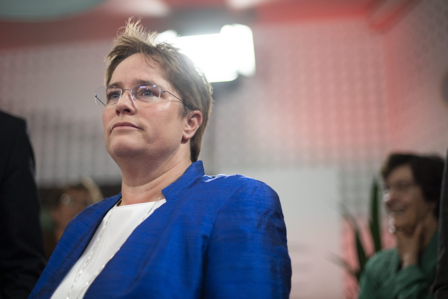 Magdalena Martullo-Blocher (Nationalraetin SVP), bei den Buendner National- und Staenderatswahlen, am Sonntag, 20. Oktober 2019, in Chur. (KEYSTONE/Gian Ehrenzeller) SCHWEIZ WAHLEN GR