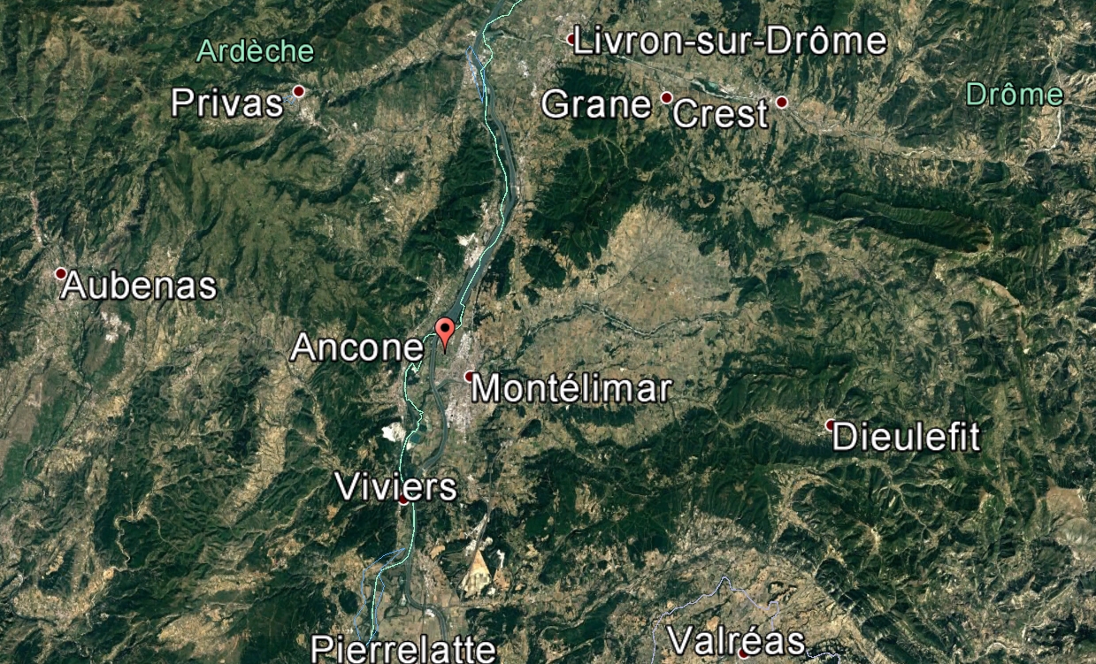 L'accident s'est produit près de Montélimar, au nord de l'aérodrome d'Ancône.