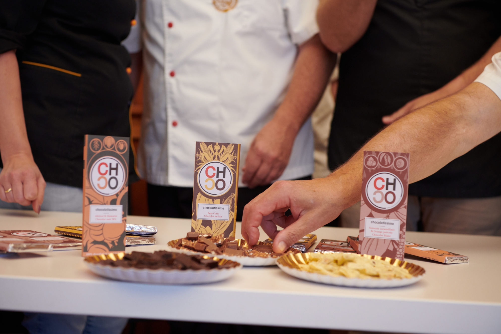 Trois sortes de chocolat ont été créées pour Chocolatissimo.