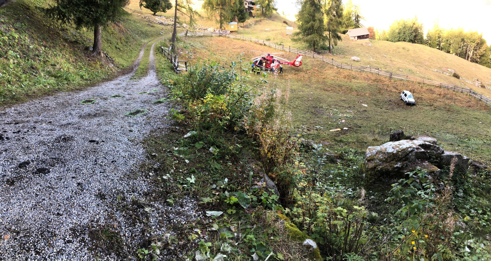 L'accident a eu lieu sur une route d’alpage au lieu-dit "Sofleu" à Haute-Nendaz.