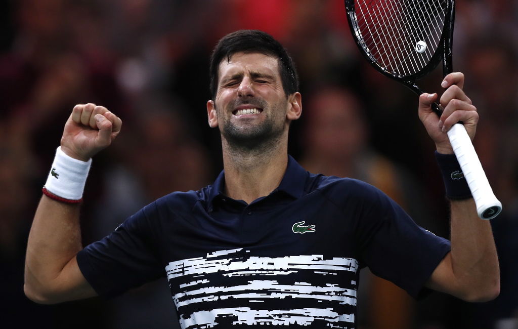 Novak Djokovic remporte le tournoi de Paris-Bercy pour la 5e fois de sa carrière.