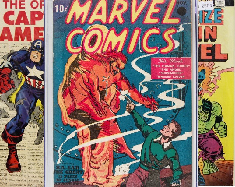 Le tout premier comics de Marvel, sorti en 1939 et vendu à l'époque 10 cents, s'est vendu pour plus de 1 million de dollars dans une vente aux enchères.
