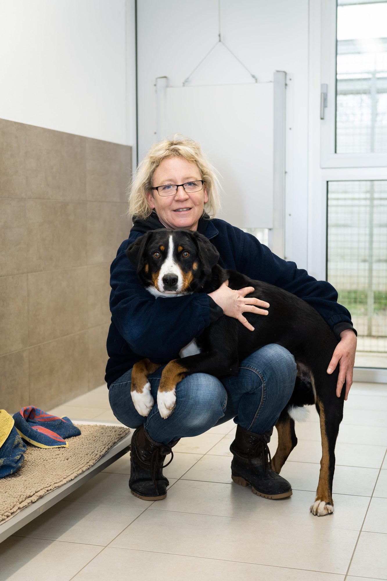 Carole Andrey, l'une des responsables du refuge de Cottendart.